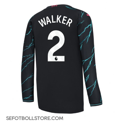 Manchester City Kyle Walker #2 Replika Tredje Tröja 2023-24 Långärmad
